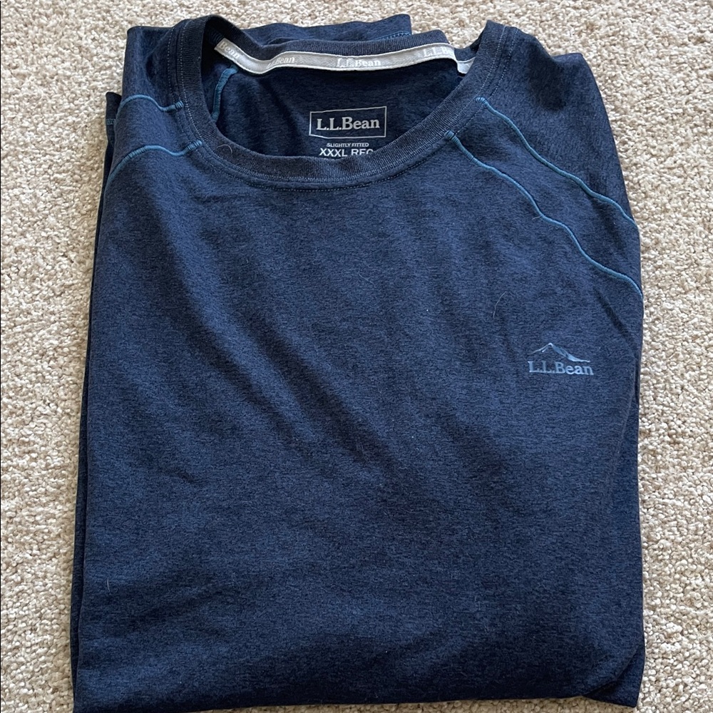 L.L. Bean Men's Dark Blue Long Sleeve Tee